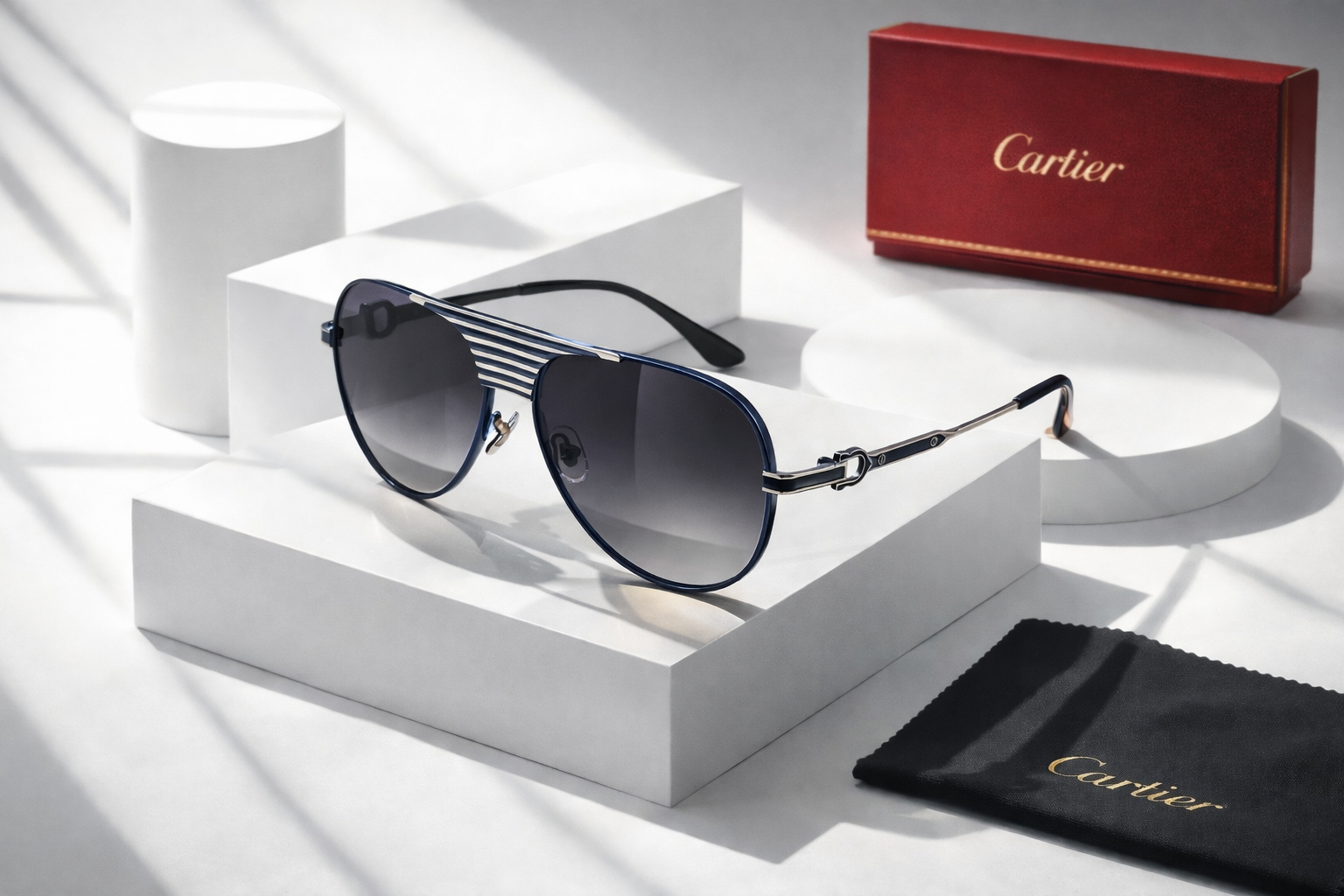 Black Gradient Metal Aviator 35098